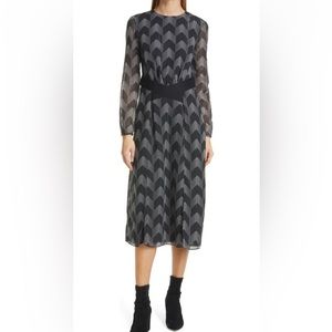 Ted Baker London Atlas Long Sleeve Midi Dress Size 1